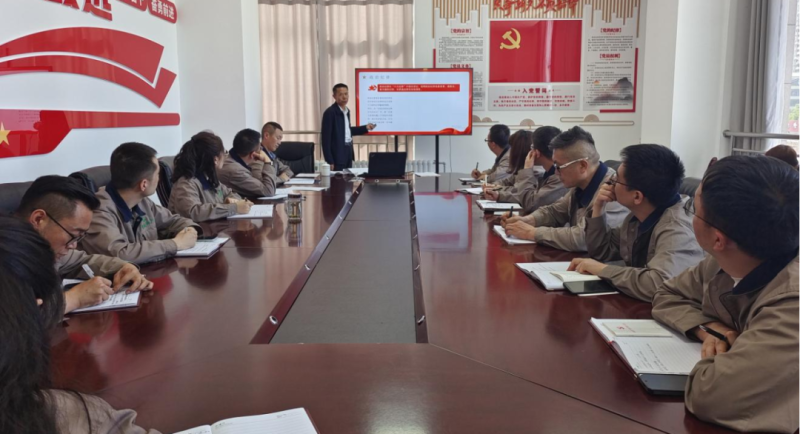 恪守“六大紀(jì)律” 筑牢思想根基——集團(tuán)黨委委員、紀(jì)委書記赴朝物開投公司黨支部講授專題黨課